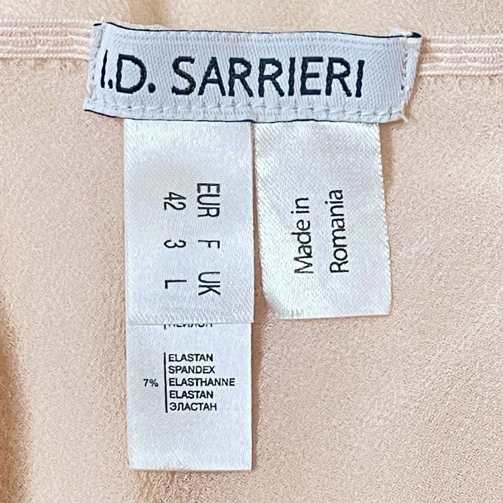 I.D. Sarrieri Pink Blush Sheer Chemise Slip Floral Lace Size 42 EU 8 - Picture 3 of 5